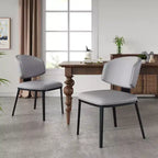 Christopher Knight Home Enoch Modern Faux Leather Upholstered Dining Chairs (Set of 2)