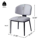 Christopher Knight Home Enoch Modern Faux Leather Upholstered Dining Chairs (Set of 2)