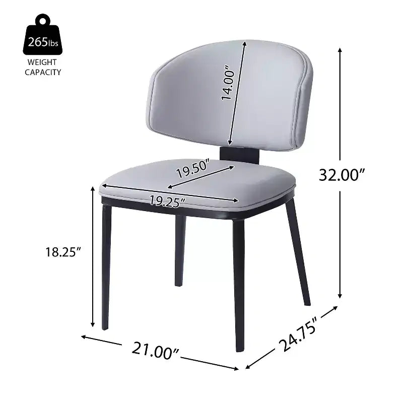 Christopher Knight Home Enoch Modern Faux Leather Upholstered Dining Chairs (Set of 2)