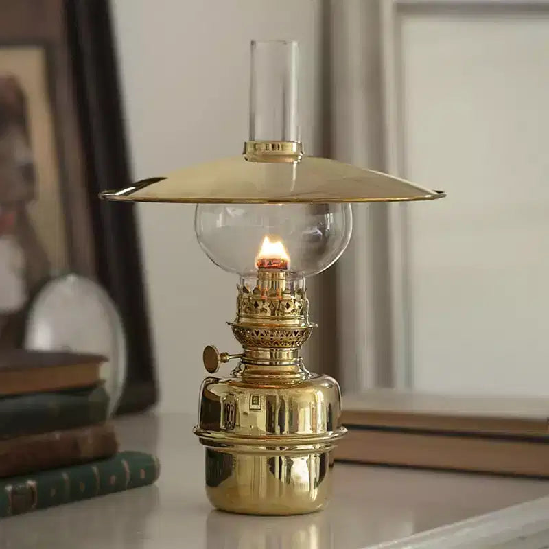 Kings County Tools Brass Captains Shade Oil Lamp