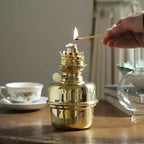 Kings County Tools Brass Captains Shade Oil Lamp