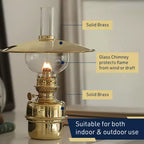 Kings County Tools Brass Captains Shade Oil Lamp