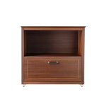 29'' Display File Storage Cabinet, Walnut