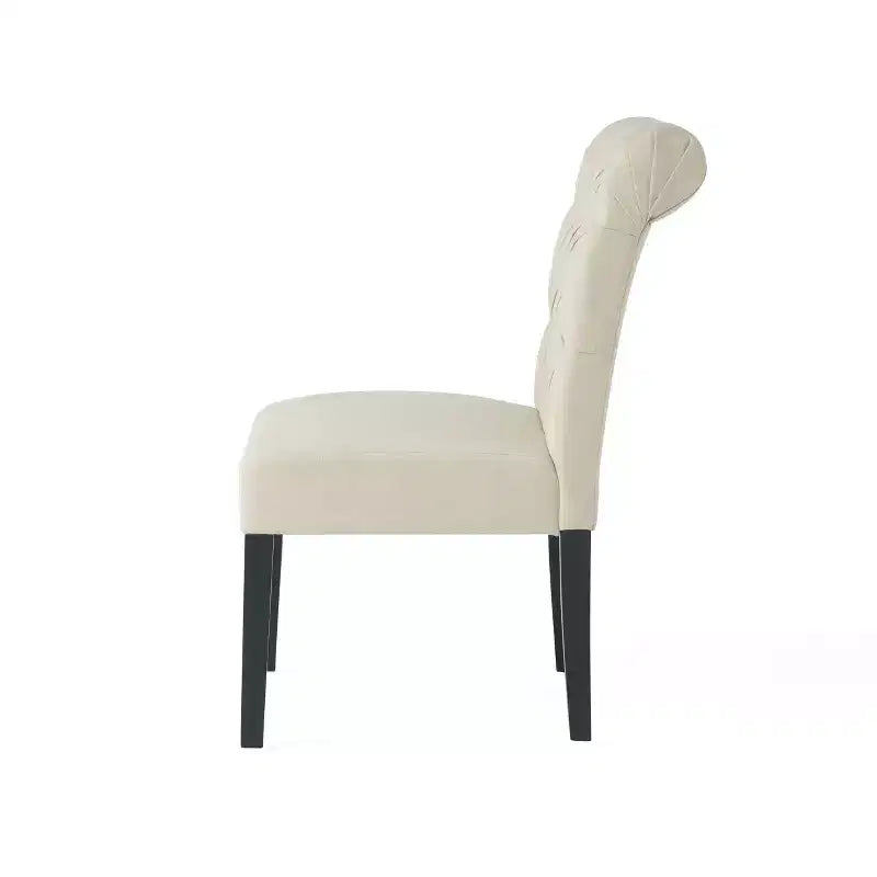 Christopher Knight Home Emerson Contemporary Tufted Rolltop Dining Chairs (Set of 2)