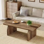 Lantine Rectangle Coffee Table, 47-Inch Wood Farmhouse Accent Center Table Low Cocktail Tea Table, Easy Assembly