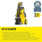 Karcher K 5 Power Control CHK Electric Pressure Washer, Max 2500 PSI, 1.5 GPM
