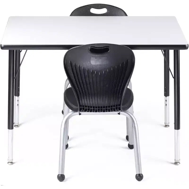 School Student Stack Chair - Luxurious and Comfortable Seat with Robust Riveted Frame - for Classrooms in Home Learning or Office - Packk of 4 Chairs