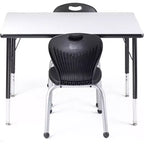 School Student Stack Chair - Luxurious and Comfortable Seat with Robust Riveted Frame - for Classrooms in Home Learning or Office - Packk of 4 Chairs