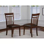 HomeStock Capri Faux Leather Dining Chairs Set of 2 Modern