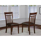 HomeStock Capri Faux Leather Dining Chairs Set of 2 Modern