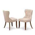 HomeStock Eclectic Elegance 2 Parson Chairs- Dining Room Chair