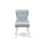 HomeStock Eclectic Elegance 2 Parson Chairs- Dining Room Chair