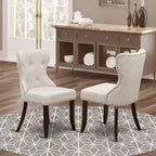 HomeStock Eclectic Elegance 2 Parson Chairs- Dining Room Chair
