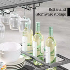 Best Choice Products 2-Tier Rolling Bar Cart Indoor/Outdoor w/ Storage Shelves, Wine Rack, Lockable Wheels