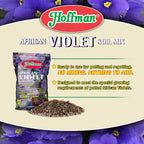 Hoffman Organic African Violet Soil Mix to Promote Long Blooming Cycles and Increase Plant Growth, 4qt