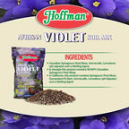 Hoffman Organic African Violet Soil Mix to Promote Long Blooming Cycles and Increase Plant Growth, 4qt
