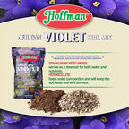 Hoffman Organic African Violet Soil Mix to Promote Long Blooming Cycles and Increase Plant Growth, 4qt
