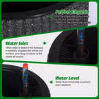14.2 Tall Planters Set of 2, Modern Plant Pots, Self Watering Pots with Water Level Monitor, for Patio, Porch, Living Room, Home Office