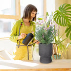 14.2 Tall Planters Set of 2, Modern Plant Pots, Self Watering Pots with Water Level Monitor, for Patio, Porch, Living Room, Home Office