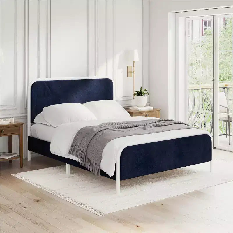 Novogratz Tallulah Upholstered Platform Bed Frame