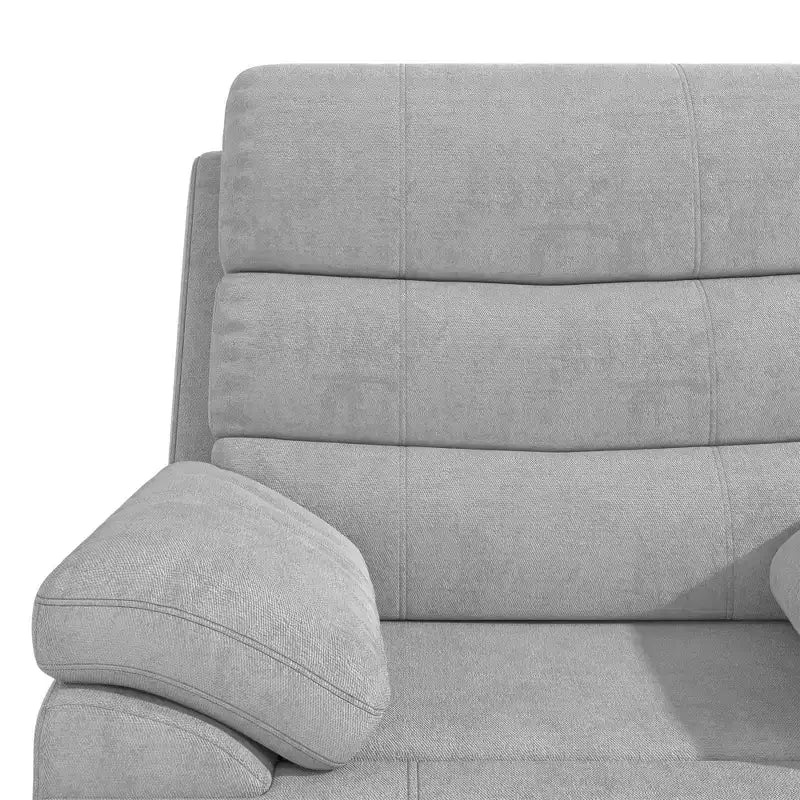 DHP McAllen Recliner Chair, Light Gray Textured Fabric