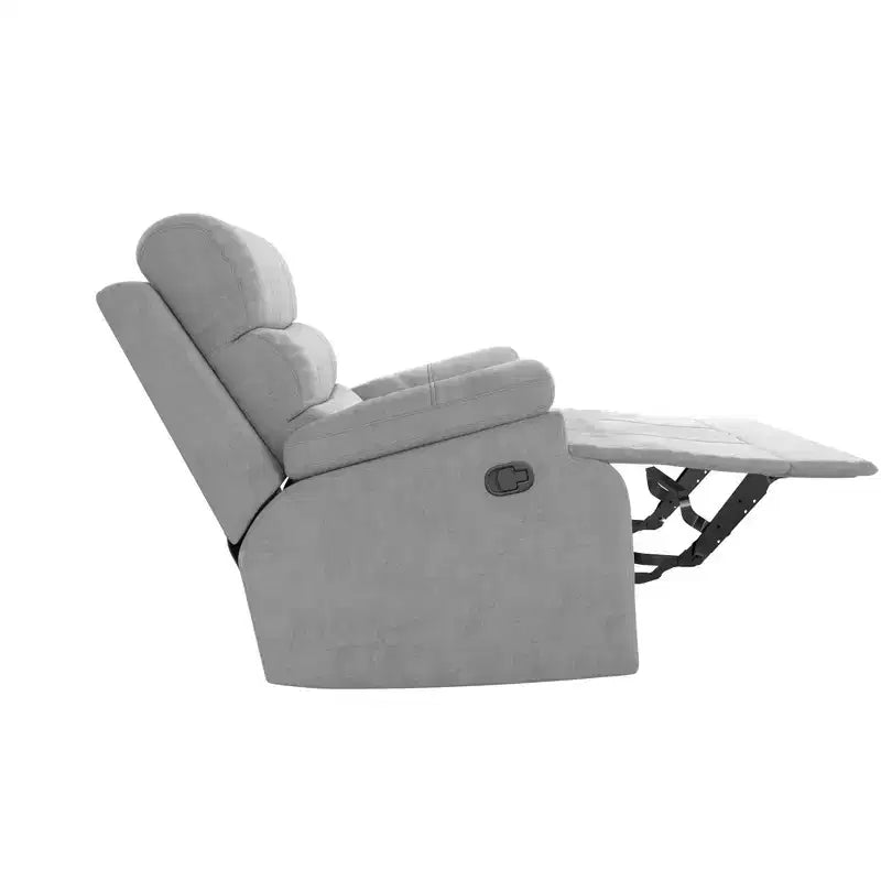 DHP McAllen Recliner Chair, Light Gray Textured Fabric