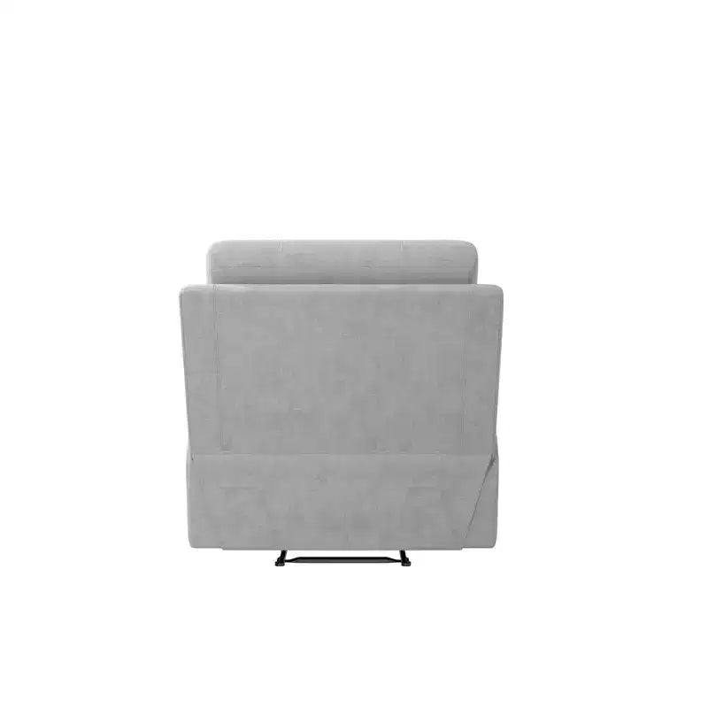 DHP McAllen Recliner Chair, Light Gray Textured Fabric