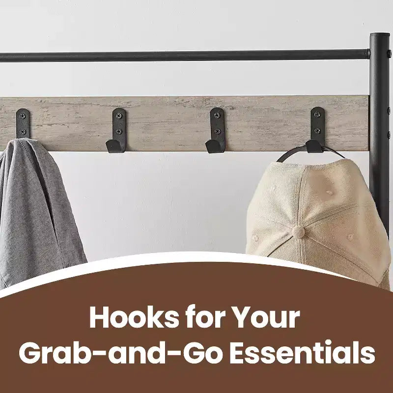 Coat Rack Hall Tree with Shoe Storage Bench Entryway Bench with Shoe Storage for Entryway