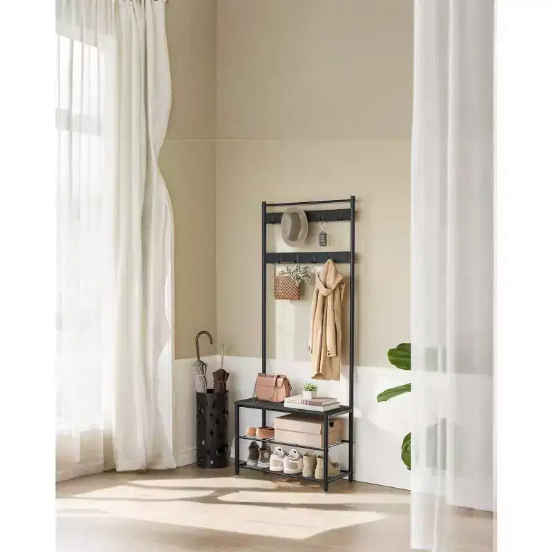 Coat Rack Hall Tree with Shoe Storage Bench Entryway Bench with Shoe Storage for Entryway