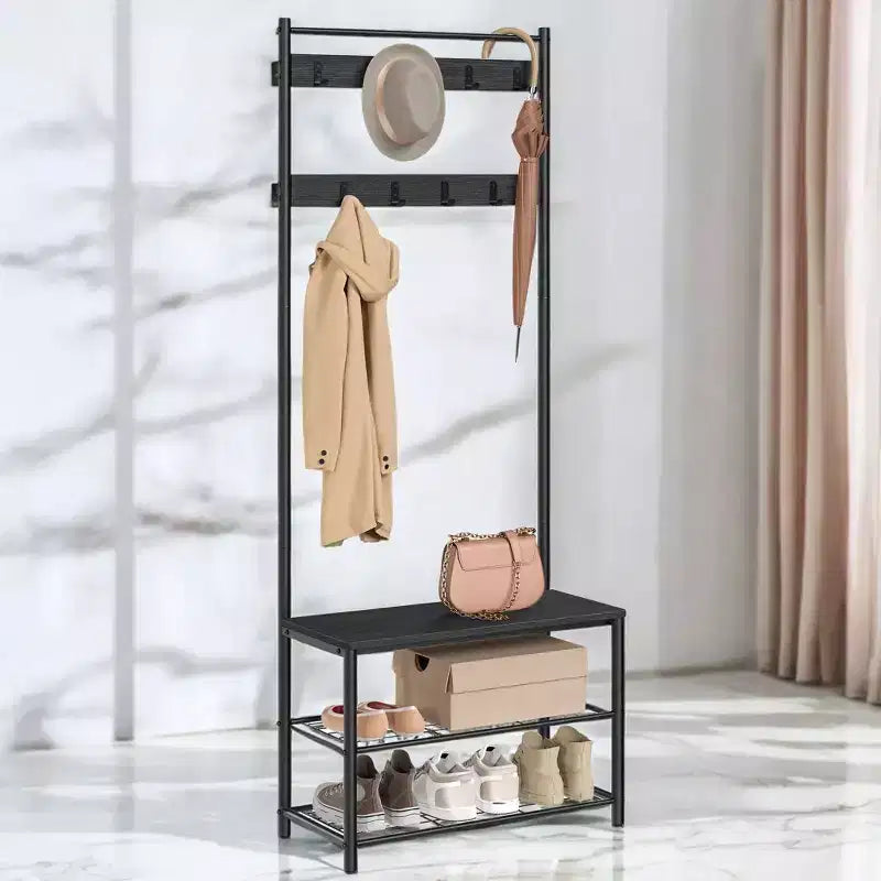 Coat Rack Hall Tree with Shoe Storage Bench Entryway Bench with Shoe Storage for Entryway