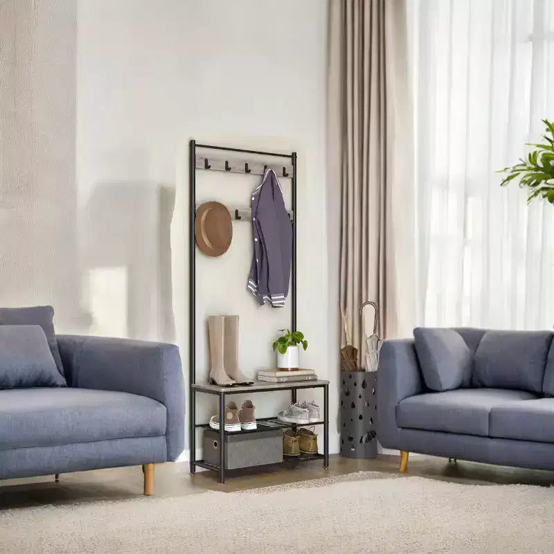 Coat Rack Hall Tree with Shoe Storage Bench Entryway Bench with Shoe Storage for Entryway
