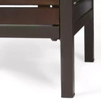 Christopher Knight Home Milos Outdoor Acacia Wood Bar Table, Dark Brown/Rustic Metal