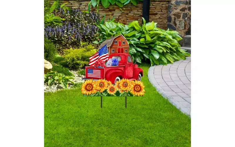 Briarwood Lane Summer Metal Art 27x19 Land of the Free For Summer Metal Art