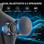 Hoffree Breathable Fabric Massage Gaming Chair Ergonomic Office PC Chair with Bluetooth Speaker & Footrest