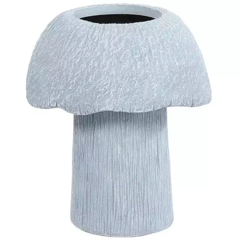 The Lakeside Collection Mushroom Planter Gray Large Medium or Small Garden