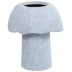 The Lakeside Collection Mushroom Planter Gray Large Medium or Small Garden