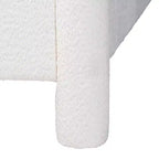Baxton Studio Laria Modern White Teddy-Bear Fabric 4-Piece Bedroom Set