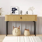 Console Table with Storage,Wood Sofa Table with Sliding Door,Entryway Table for Living Room,Couch,Hallway,Foyer