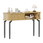 Console Table with Storage,Wood Sofa Table with Sliding Door,Entryway Table for Living Room,Couch,Hallway,Foyer