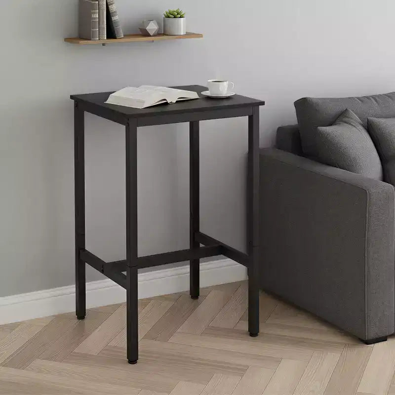 Bar Table - Small Kitchen Dining Table, High Top Pub Table.23.6 x 23.6 x 36.2 - Inch Height Cocktail Table with Sturdy Metal Frame