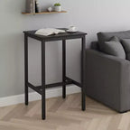 Bar Table - Small Kitchen Dining Table, High Top Pub Table.23.6 x 23.6 x 36.2 - Inch Height Cocktail Table with Sturdy Metal Frame