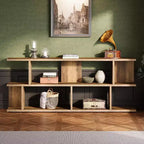 Lantine 3-Tier 71 Extra Long Sofa Table Behind Couch