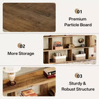 Lantine 3-Tier 71 Extra Long Sofa Table Behind Couch