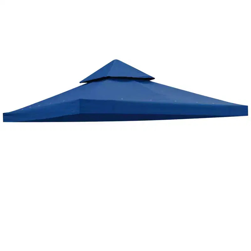 Yescom 10x10Ft UV30+ Gazebo Replacement Top for 2 Tier Outdoor Canopy Cover Patio Backyard Party Deck Event Navy Blue