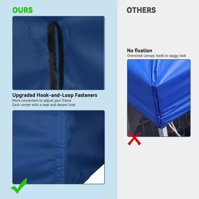 Yescom 10x10Ft UV30+ Gazebo Replacement Top for 2 Tier Outdoor Canopy Cover Patio Backyard Party Deck Event Navy Blue