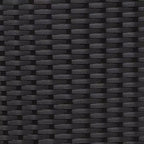 Sunnydaze 3-Section Wicker Planter Box with Trellis for Indoor or Outdoor Use - Black