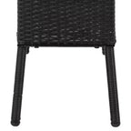 Sunnydaze 3-Section Wicker Raised Planter Bed for Indoor or Outdoor Use - Black