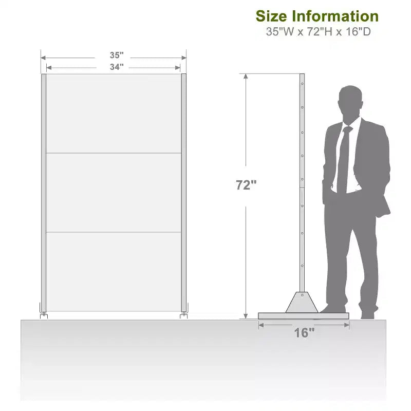 Jason 72 x 35 inch Black Metal Outdoor Private Screen