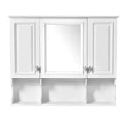35 x 28 Modern Mirrored Bathroom Medicine Cabinet with Open Shelves