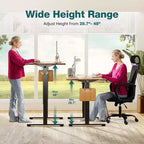 Ergonomic Height Adjustable Table with T-Shaped Metal Bracket Modern Computer Workstations
